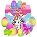 Cherislpy 6 Pack Unicorn Hatching Surprise Eggs - Grows 600%- Easter Birthday Gifts for Kids Boys Girls Easter Basket Stuffers Eggs Fillers Party Favors