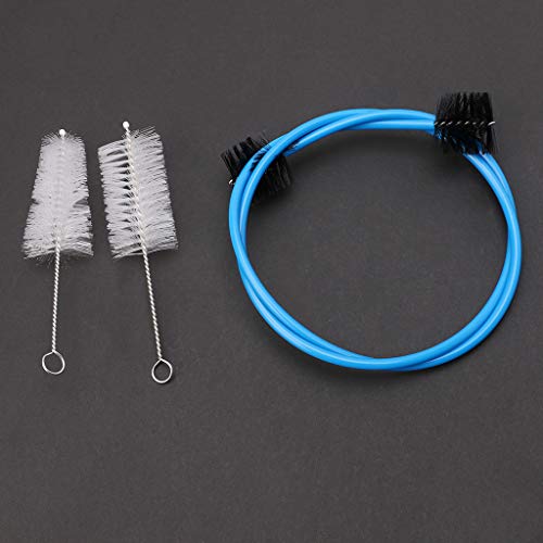 JOYKK Brasswind Instrumento Musical Trompeta Trombón Tuba Horn Juego de Cepillo de Limpieza Herramienta - Azul