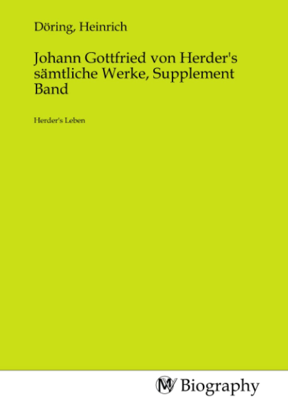 Johann Gottfried Herder Wichtigste Werke Amazon.com: Johann Gottfried von Herder's sämtliche Werke, Supplement