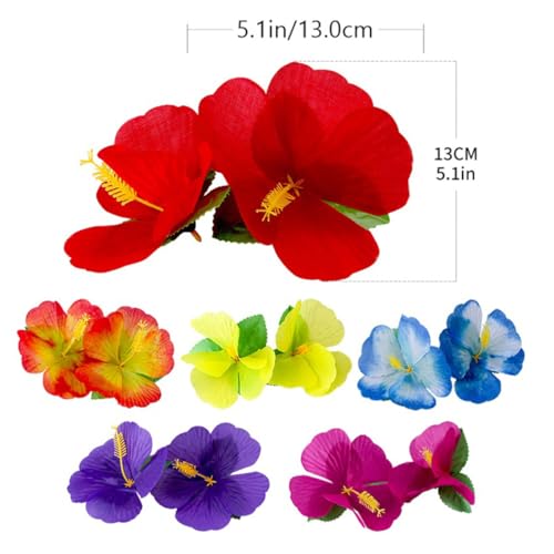 Rassemblements réussis grâce aux fleurs d’hibiscus de simulation en tissu