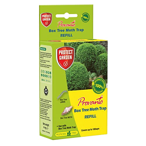 SBM Life Science 86601195 Provanto Box Tree Moth Trap Refill Pheromone, 2 x Syringes (180sqm)