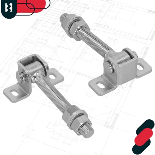 KOTARBAU® 2er Set Einstellbares Torscharnier Die Perfekte Lösung für jede Toranlage Torangel Verzinkt Regulierbar M12 115 mm