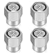 Tire Valve Stem Cap Cover Compatible for Mercedes Benz AMG Belt O-Ring Seal Corrosion Resistant tire Valve caps 4 Pc