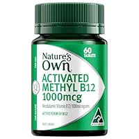 Nature's Own Activated Methyl B12 Tablets 60 - Maintains Vitamin B12 in normal range - Vitamin B Aids in Metabolic Reactions & Amino Acid Synthesis