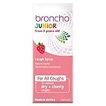 Bronchostop Junior Cough Syrup (200ml - 3 to 11 Years) - Cough Medicine For Children - Non Drowsy Cough Syrup for Kids - For Throat Mucus & Relief from Dry & Chesty Coughs - Alcohol Free