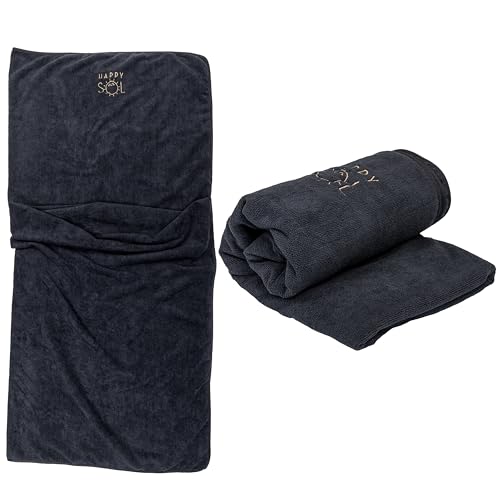 Happy Sol Sauna Blanket Towel Insert - Absorbent Insert for Sauna Blanket - Reusable and Machine Washable - 58"x70"- Luxurious Microfiber Material