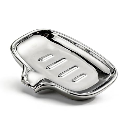 Ovatheria Polished Silver Soap Dish