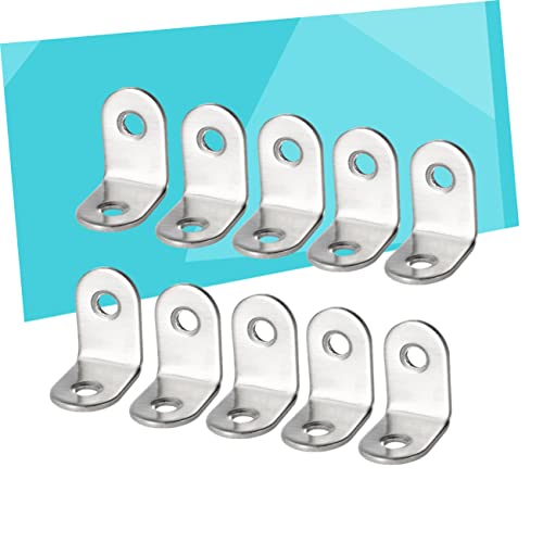 WOONEKY 30 Unidades Pequenos Colchetes De Canto Cinta De Canto De Metal Suporte De Canto Hardware De