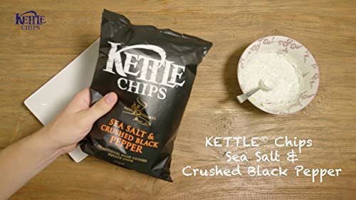 Kettle Chips Chips/Crisps Potato Pepper & Salt Sea Salt & Black Pepper Plastic Bag 1'S 150g X1