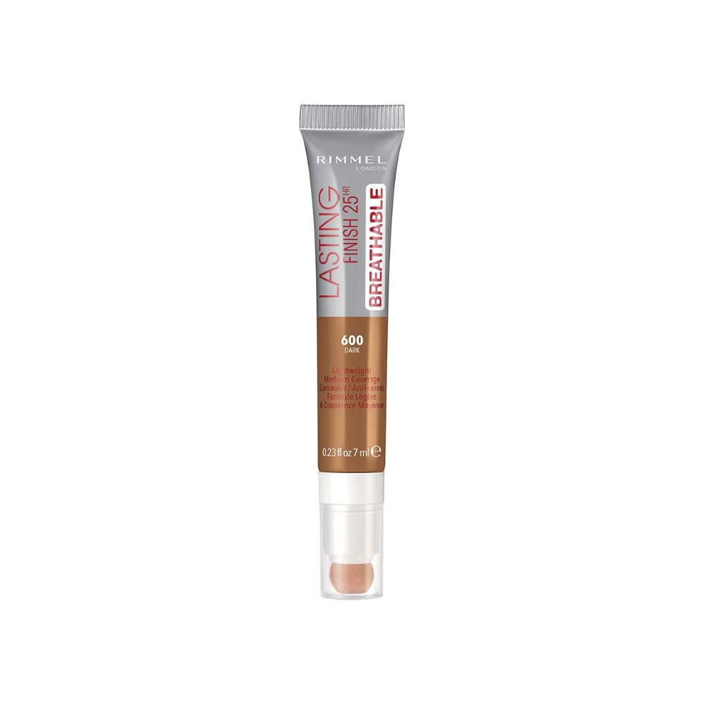 Rimmel London Lasting Finish 25Hr Breathable Concealer - 600 Dark Concealer Women 0.23 oz