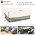 LSongSKY Outdoor Furniture Covers Waterproof,600D Heavy Duty Patio Cover for 5 PCS Sets Sectional Sofa Couch Dining Rocking Swivel Chairs Ottomans Coffee Table,88L x 62W x 28H inch Beige