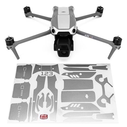 WRAPGRADE Skin Sticker for DJI Air 3S Accent Color Sticker (Air Force Silver)