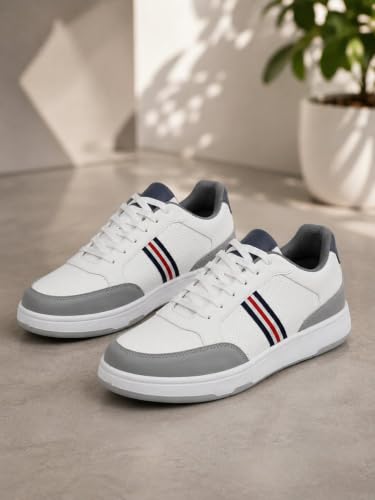 Image of Centrino Sneakers for Men | Lightweight Casual Shoes for Men Stylish | Breathable Mesh Walking Shoes | Cushioned Insole Comfortable Shoe for Man | Durable Sole Footwear|Trendy Lace-Up Shoes for College, Parties & Daily Use (9622)