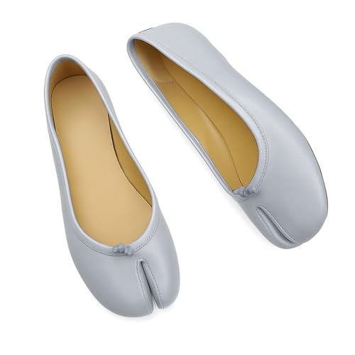 Image of Tabi Shoes Women Split Toe Shoes Wide Width Ballet Flats Comfort Casual Work Shoes for Women Office