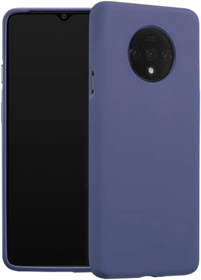 Liquid Silicone Phone Case for OnePlus 7T 1+ 7T 6.55"(Cobalt Blue) Full Body Protection/Shockproof/Gel Rubber/Cover Case Drop Protection Blue