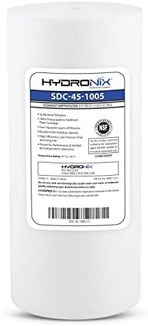 Hydronix SDC-45-1005 Whole House or Commercial NSF Polypropylene Sediment Water Filter Cartridge 4.5" x 10" - 5 Micron image 2