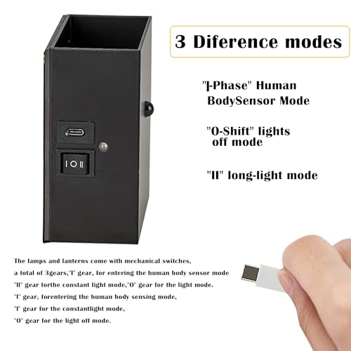 Lámpara de pared COB inalámbrica USB sensor movimiento blanca 3