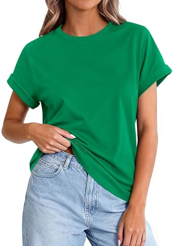 Image of PRETTYGARDEN Womens Summer Tops Short Sleeve Shirts