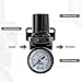 SNS Air Compressor Pressure Regulator With Bracket and Gauge Female Thread 1/4 NPT 0-150 PSI Adjustable AR2000-N02
