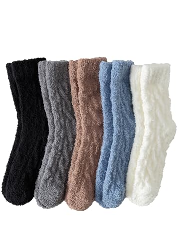 Warm & Cozy Gifts for Women, Fluffy Fuzzy Sock, Plush Sleeping Slipper Socks - Soft Warm Fabric