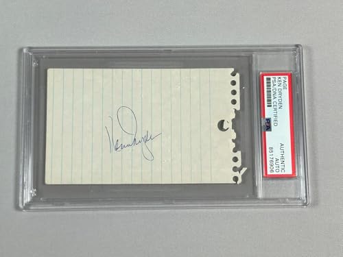 RARE Ken Dryden Signed Album Page Cut PSA DNA COA Slabbed HOF Canadiens Canada - Hockey Slabbed Autographed Rookie Cards