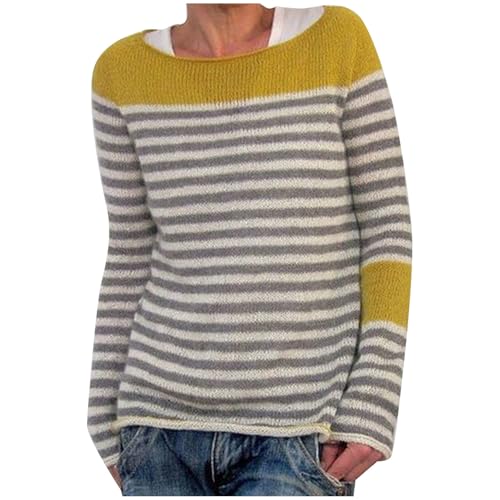 Jersey Ligero de Punto para Mujer,suéter Informal de Punto Chic y Elegant Camisa De Slim Fit 2024 Manga Larga suéter suéter de Punto Grueso suéter de Punto cálido y Suave