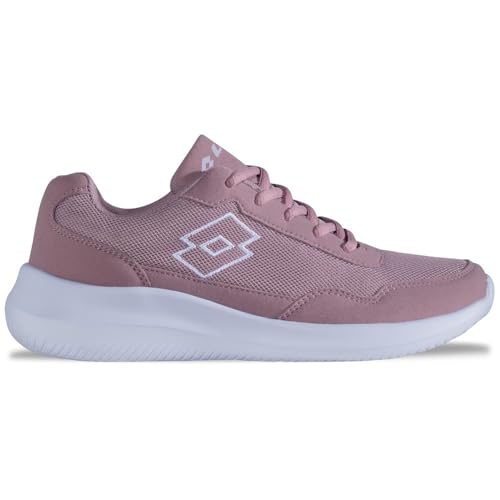 Lotto Unisex Connect Sneaker, DK.Rose/White, 38 EU