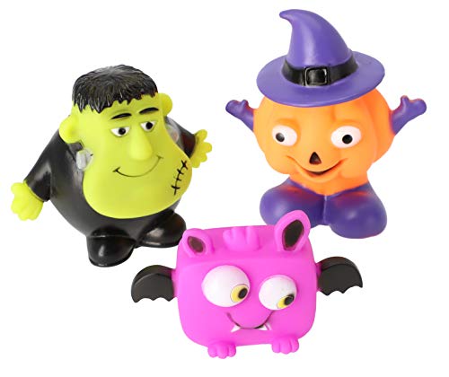 Dingo FREAKY-SQUEAKY - Juguete divertido para perros pequeños, medianos y cachorros, vinilo, juego de 3 piezas (Frank + Pumpkino + CubeBat) Cover