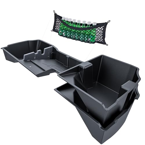 Image of WHALEMOTOR Underseat Storage Compatible with 2014-2018 Chevy Silverado GMC Sierra Double /Extended Cab 1500(Inclu 2019 Ld /Lt)& 2015-2019 2500 3500 HD, Upgraded Rear Under Seat Organizer Cargo Box
