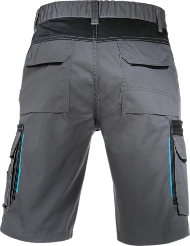 Uvex Tune-Up Arbeitshosen Männer Kurz - Shorts für die Arbeit - Grau - Gr 34W/Etikettengröße- 52