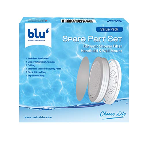 blu Ionic Power Filter - Juego de recambios para filtro - Incluye disco pulverizador de acero inoxidable y juntas
