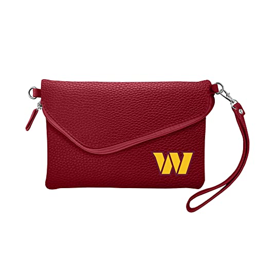 Littlearth womens NFL Pebble Fold Over Crossbody Purse