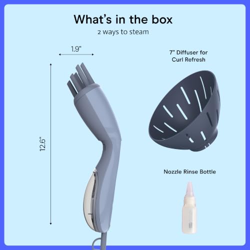Conair Hair Steamer for Curly Textured Hair, Diffuser Attachment, Portable - image 7