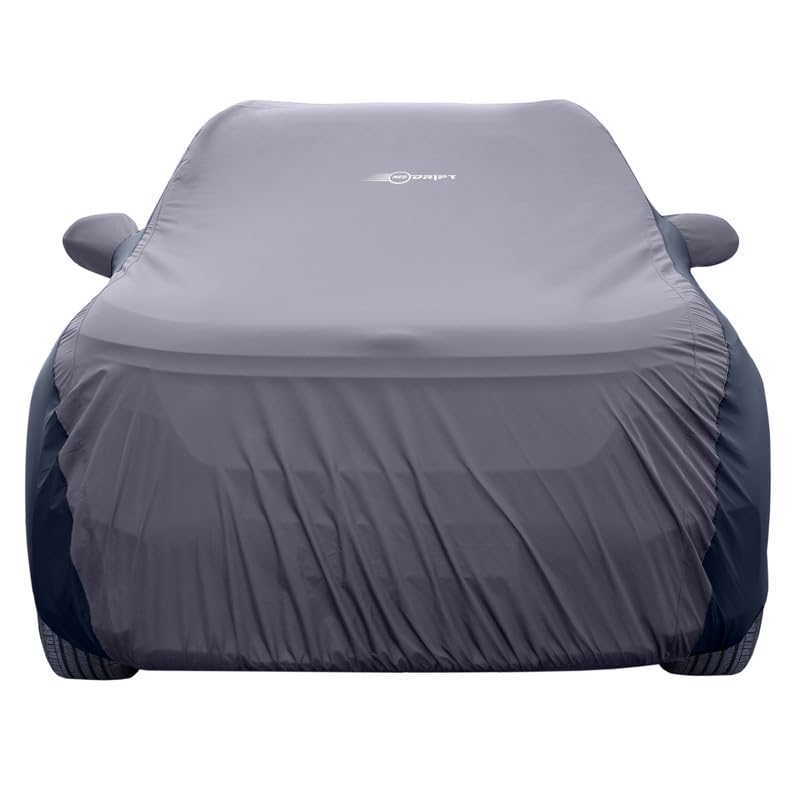 Image of NEODRIFT 'SuperTech' Car Cover for Honda CR-V (100% Water-Resistant, All Weather Protection, Tailored Fit, Multi-Layered & Breathable Fabric) (Colour: D.Grey+Black) (Model: 2007-2011)