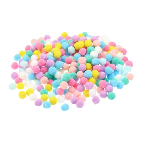 PATIKIL 0,4 Zoll Pompons für Bastelarbeiten, 300 Stück flauschige Pastell-Pompons für Kunstbedarf, DIY-Kreativmaterial für Handarbeiten, bunte Handwerksdekorationen