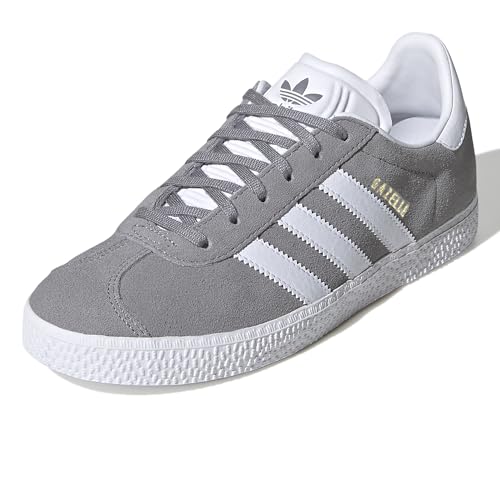 adidas Gazelle Vintage Power Moulded Tounge Trainers (Gray White, US 7)