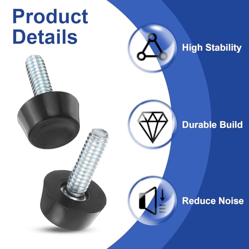 Patas ajustables para muebles de comedor con rosca 1/4-20 y perno de 21 mm 4