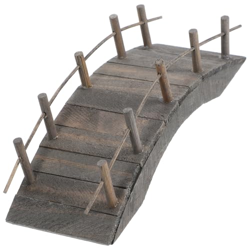 Wooden Miniature Garden Bridge Decor Accessories Desktop for Home Decor Mini Arch Bridge Model