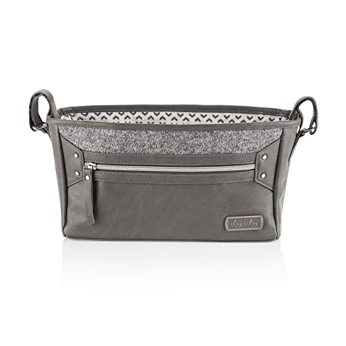 Itzy Ritzy Adjustable Stroller Caddy, Stroller Organizer Featuring Two Built-in Pockets - Image 4
