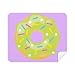 Green Doughnut Dessert Sweet Food Cleaning Cloth Screen Cleaner 2pcs Suede Fabric
