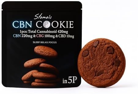 （05:30時点） Tokyo Stoner's Club CBN クッキー チョコレート味 CBN 220mg 配合 5枚入り リラックス効果