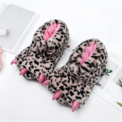 Animal Paw Slippers Plush Warm Home Slippers Bear Slippers for Adults Stuffed Furry Animal Monster Claw Paw2