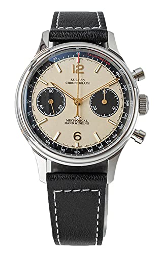Seagull Sugess ST1901 Panda Champagne Chronograph Sapphire, Display, 1963 BNIB