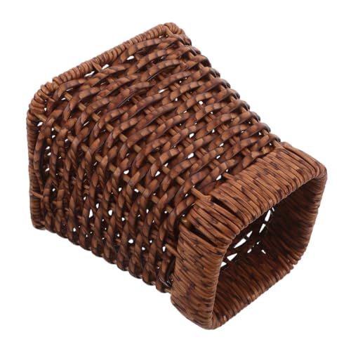 ROMISBABA 箸 水切り バスケット プラスチック イミテーション ラタン バスケット 調理器具 水切り ホルダー 箸 ホルダー スプーン