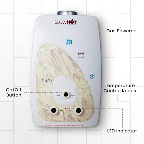 BLOWHOT गैस गीजर 6 लीटर
