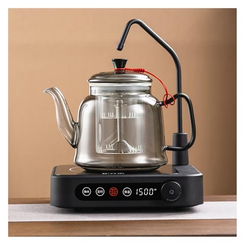 Quxxuol �d�C�Z���~�b�N�e�B�[�X�g�[�u �e�B�[���[�J�[ �d�C�e�B�[�P�g�� 110V ���^ ������@�\�t�� �^�C�}�[�\ ���C�ɓ���̂����🹂�邽�� �ƒ��I�t�B�X�ł̎g�p�ɓK���Ă��܂� (�u���b�N,�V���O���F+I)