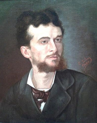 Cuadro de lienzo decorativo vertical de 60x90cm con retrato pictórico de Estevão Silva