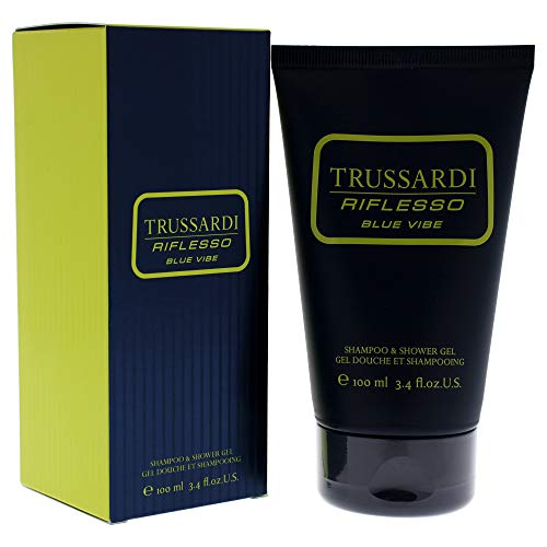 Trussardi Riflesso Blue Vibe for Men 3.4 oz Shampoo and Shower Gel