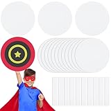Abundant Quantity for Endless Creativity: receive a generous set of 24 blank captain hero shields for crafts, designed to fuel creativity; Providing ample opportunities for repeated attempts, these whiteboard captain shields encourage kids to explore...