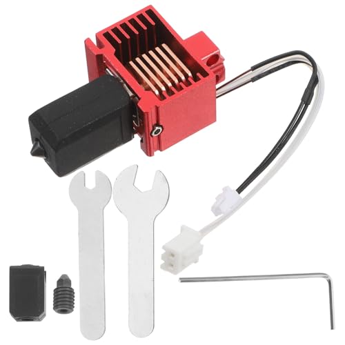 Cabezal de impresora 3D TOYANDONA de alta resistencia con bloque térmico de aluminio rojo duradero